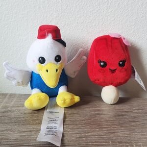 Disney Parks Wishable Plush Set Of 2 Stork And Popsicle